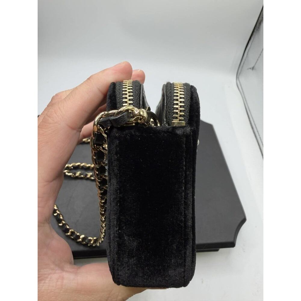 Chanel Quilted Pearl Double Zip Clutch W/ Chain SPB-MS 363036 - Picture 7 of 15